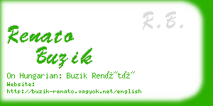 renato buzik business card